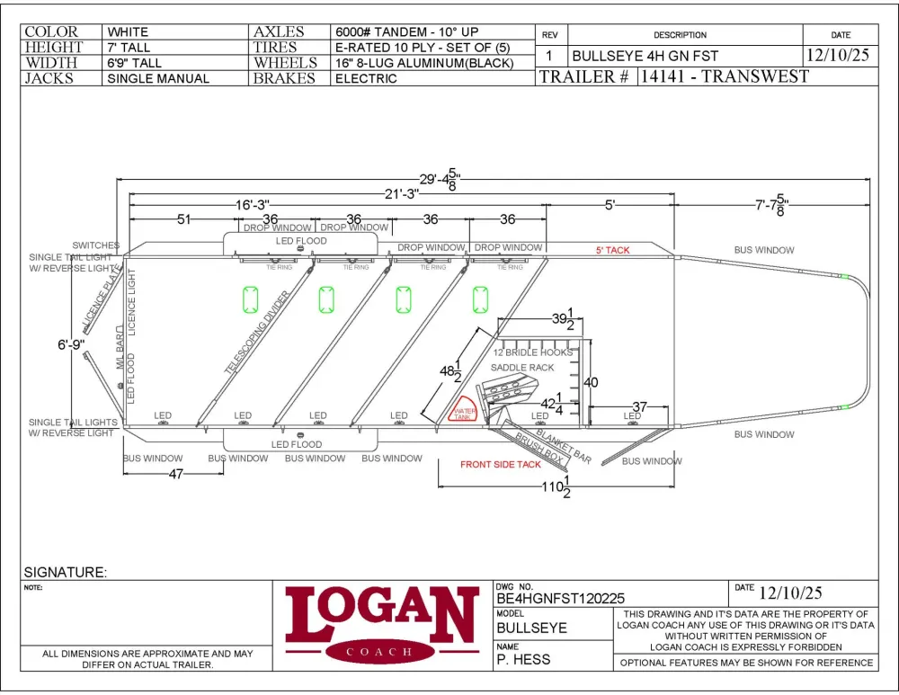 2026 Logan Coach Bullseye 4HGN