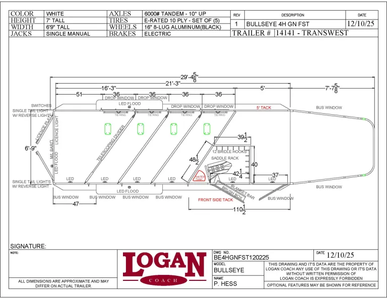 2026 Logan Coach Bullseye 4HGN