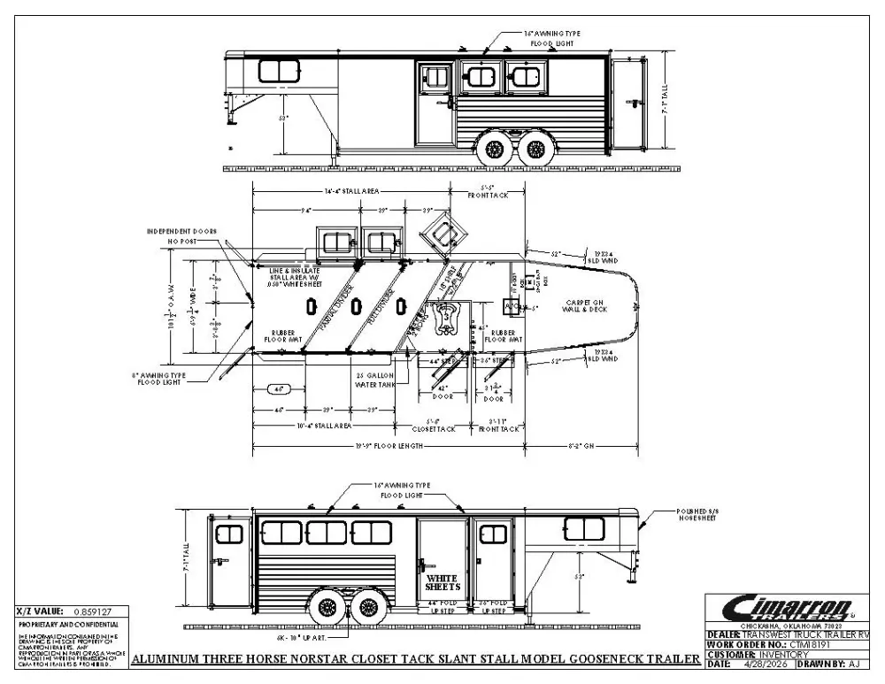 2027 Cimarron Norstar 3HGN