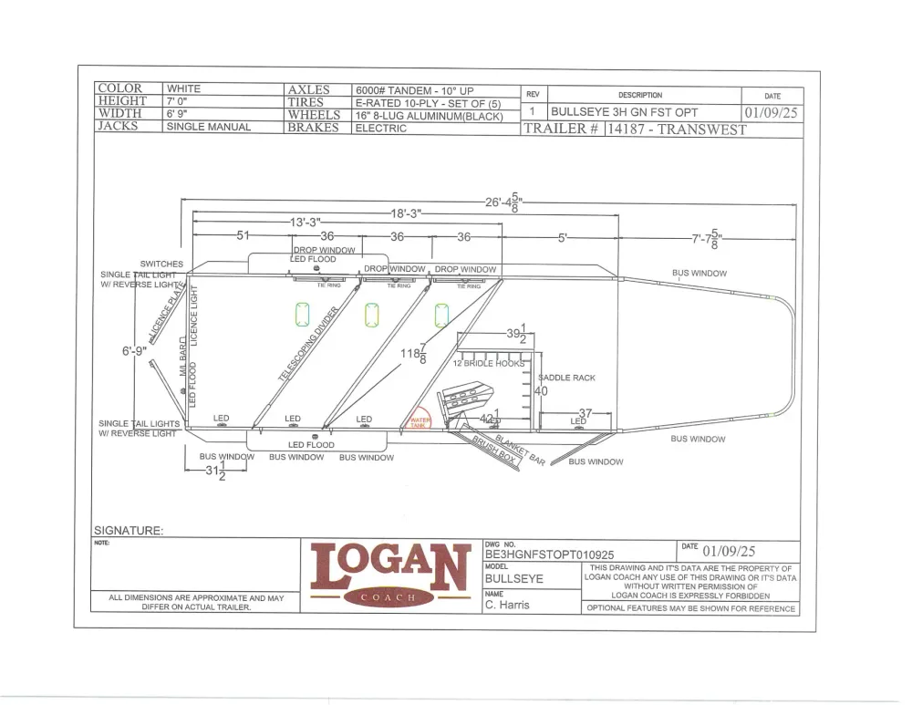 2026 Logan Coach Bullseye 3HGN