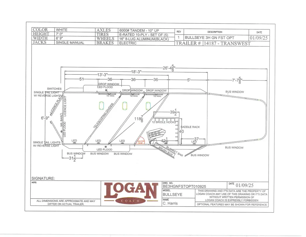 2026 Logan Coach Bullseye 3HGN 