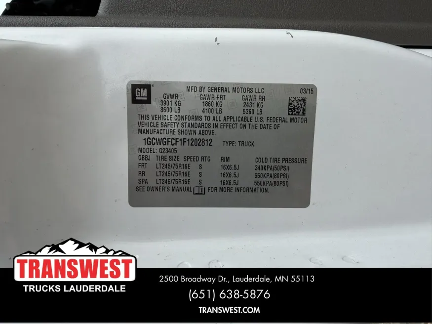 2015 Chevrolet Express 2500 Work Van | Photo 19 of 21