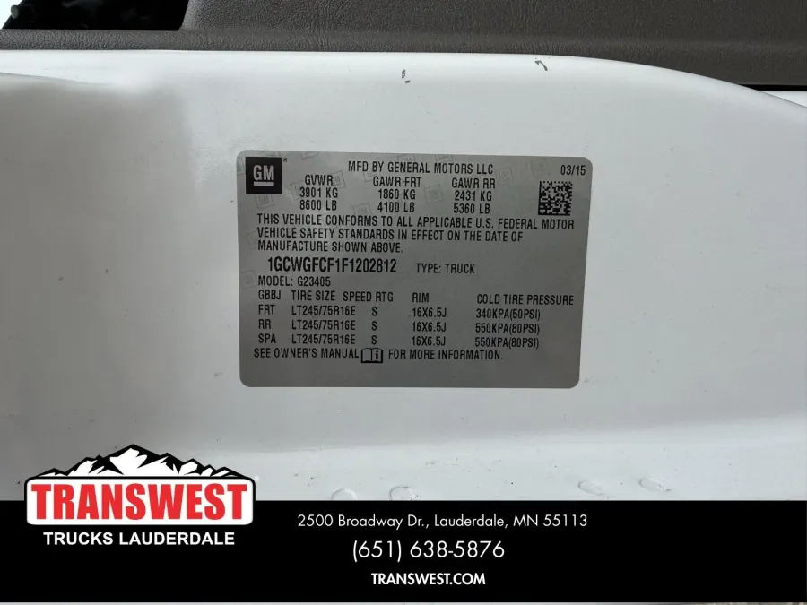 2015 Chevrolet Express 2500 Work Van | Photo 19 of 21