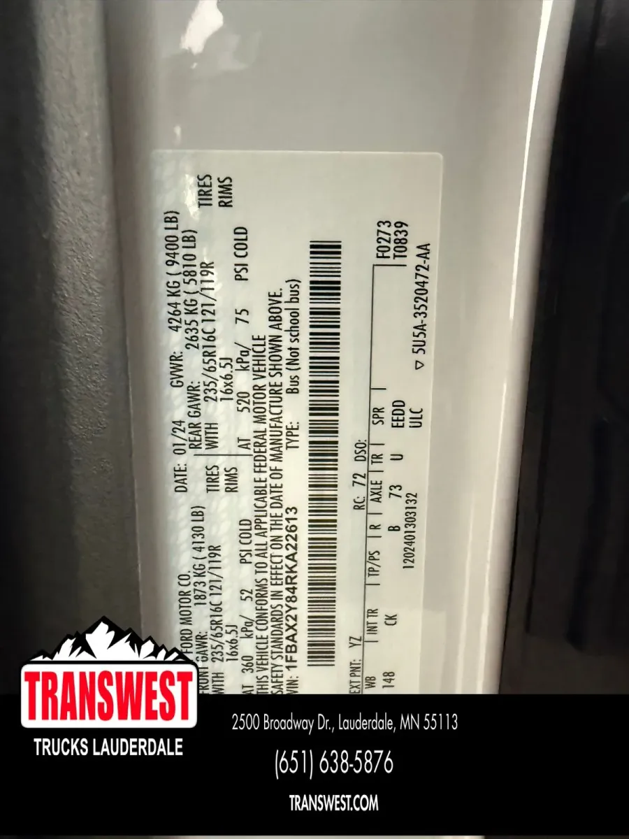 2024 Ford Transit-350 XLT | Photo 19 of 21