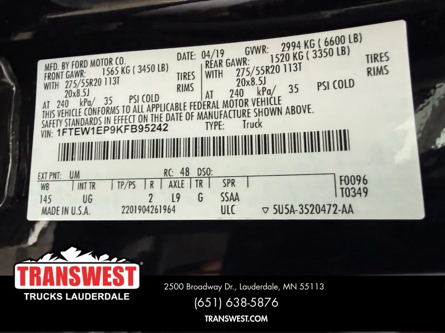 2019 Ford F-150 XLT | Photo 17 of 19