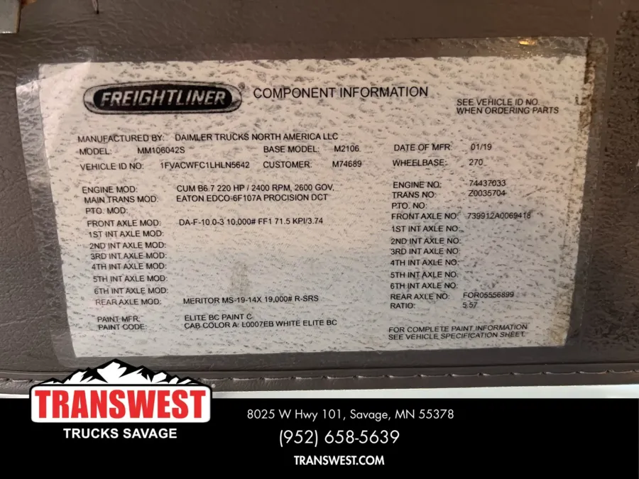 2020 Freightliner M2 106 | Photo 7 of 13