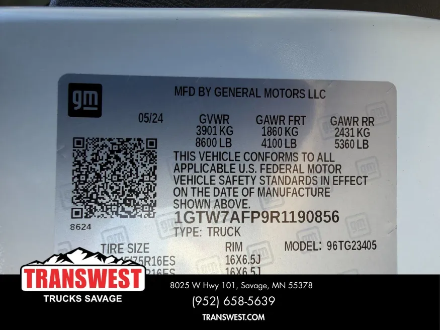 2024 GMC Savana 2500 Work Van | Photo 20 of 21