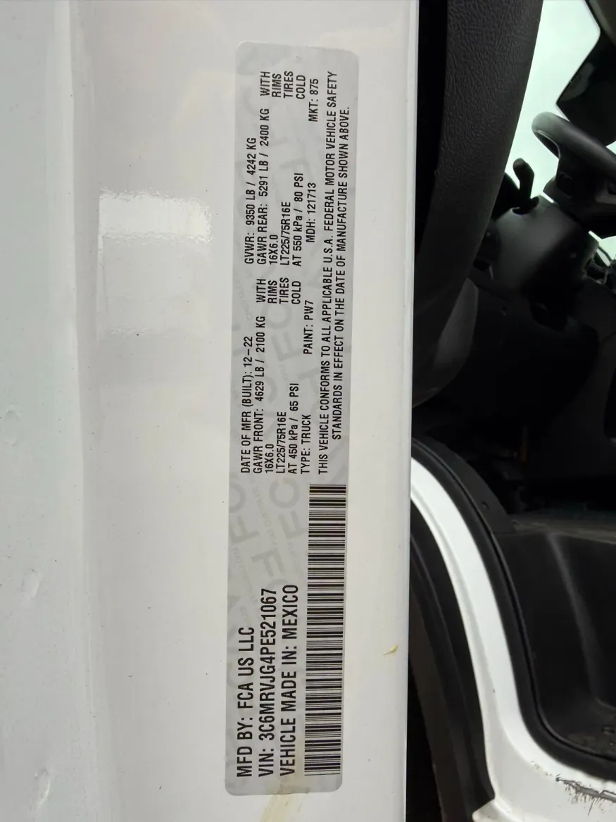 2023 RAM Promaster | Photo 18 of 20