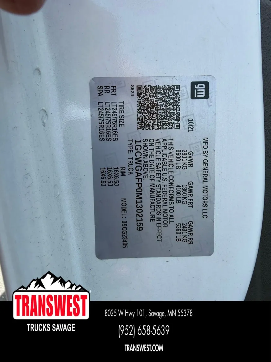 2021 Chevrolet Express 2500 Work Van | Photo 18 of 21