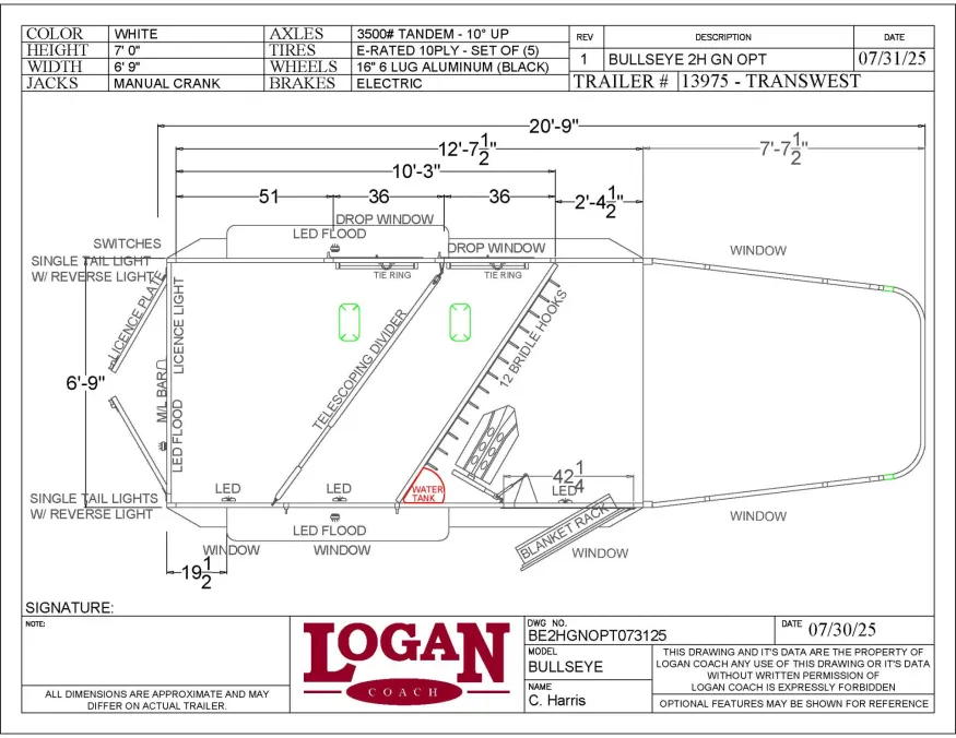 2026 Logan Coach Bullseye 2HGN | Photo 16 of 15