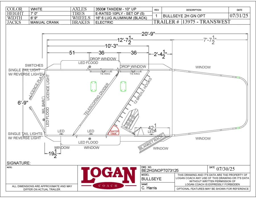2026 Logan Coach Bullseye 2HGN | Photo 16 of 15
