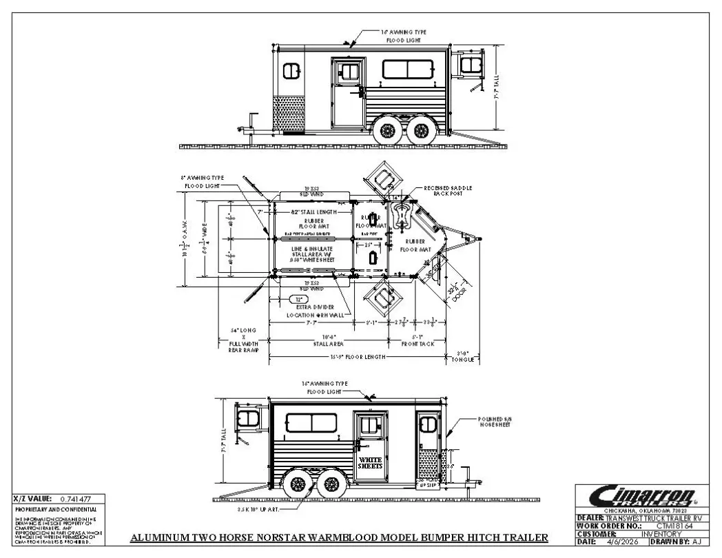 2027 Cimarron Warmblood 2HBP 