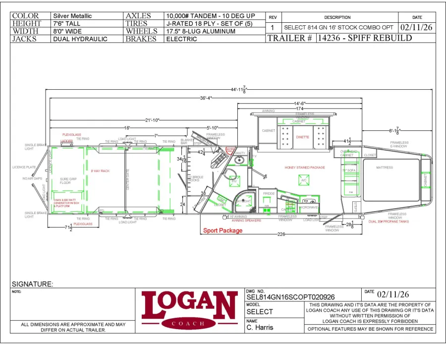 2026 Logan Coach 814 StockCombo | Photo 1 of 1