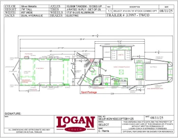 2025 Logan Coach Select 814 Stock Combo