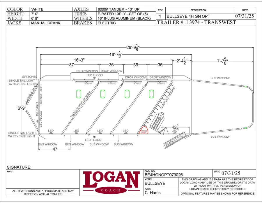 2026 Logan Coach Bullseye 4HGN | Photo 16 of 15