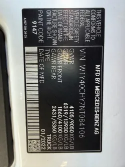 2022 Mercedes Benz Sprinter 2500 Cargo 170 WB | Thumbnail Photo 20 of 21