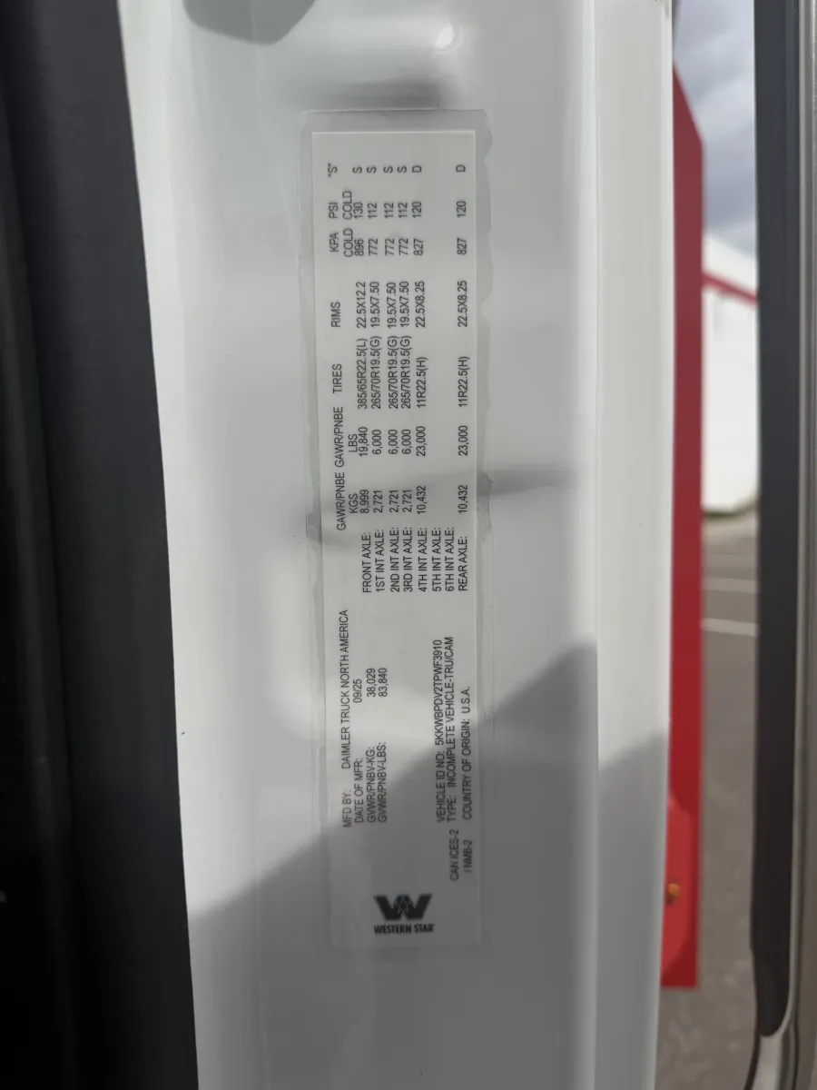 2026 Western Star 47X | Photo 9 of 9