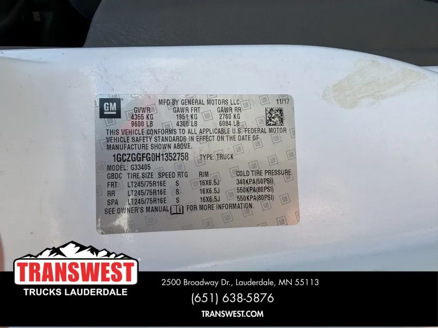 2017 Chevrolet Express 3500 Work Van | Photo 18 of 20