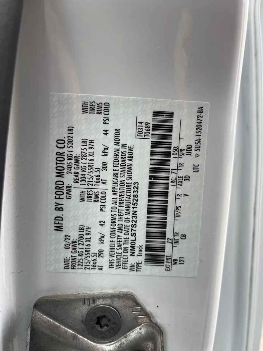 2022 Ford Transit Connect XL | Photo 20 of 21