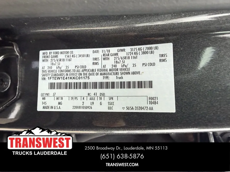 2019 Ford F-150 XLT | Photo 18 of 20