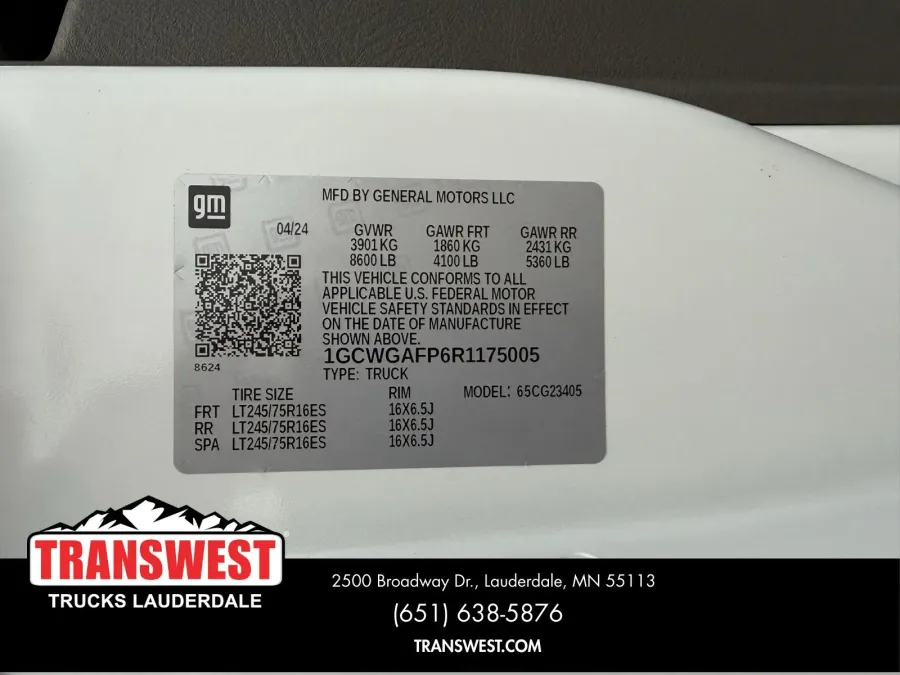 2024 Chevrolet Express 2500 Work Van | Photo 18 of 20