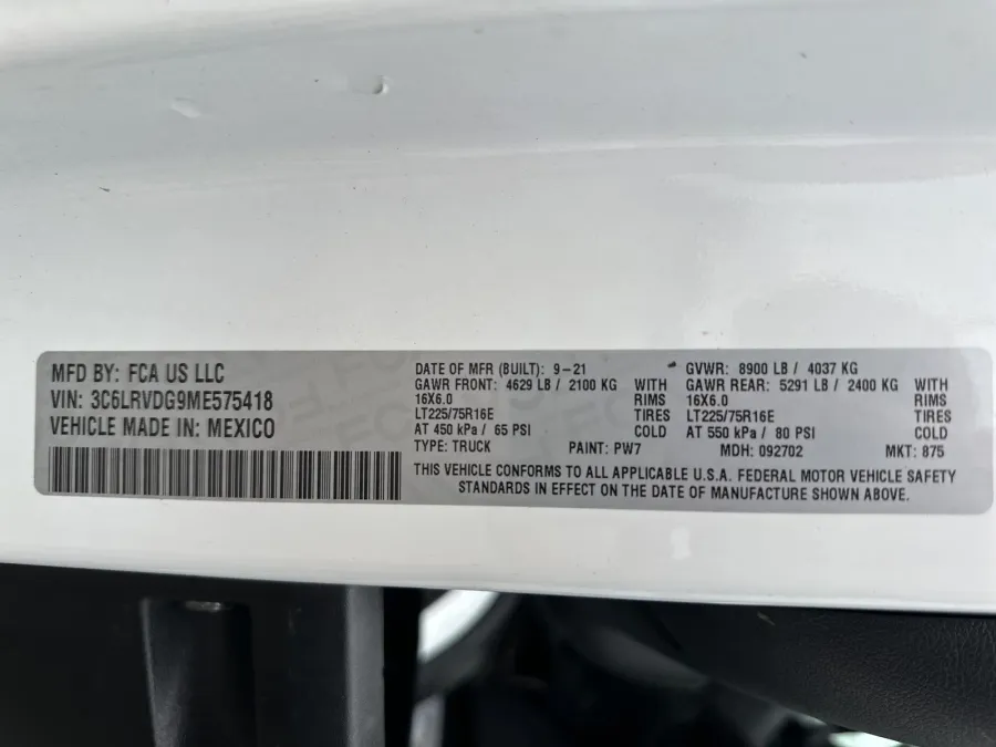 2021 RAM ProMaster 2500 High Roof | Photo 19 of 20