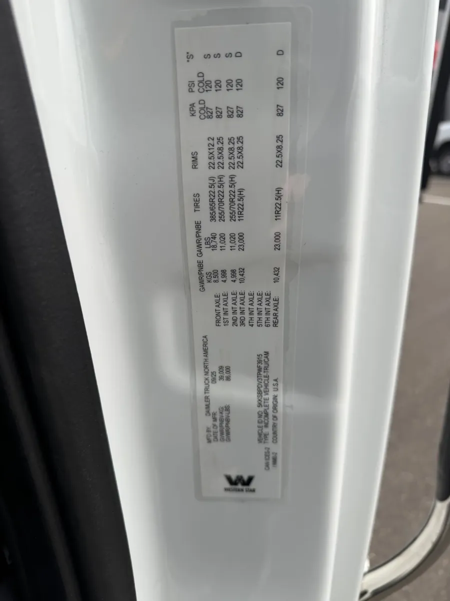 2026 Western Star 47X | Photo 9 of 9