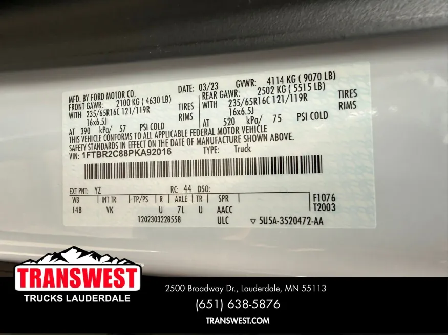 2023 Ford Transit-250 Base | Photo 18 of 20