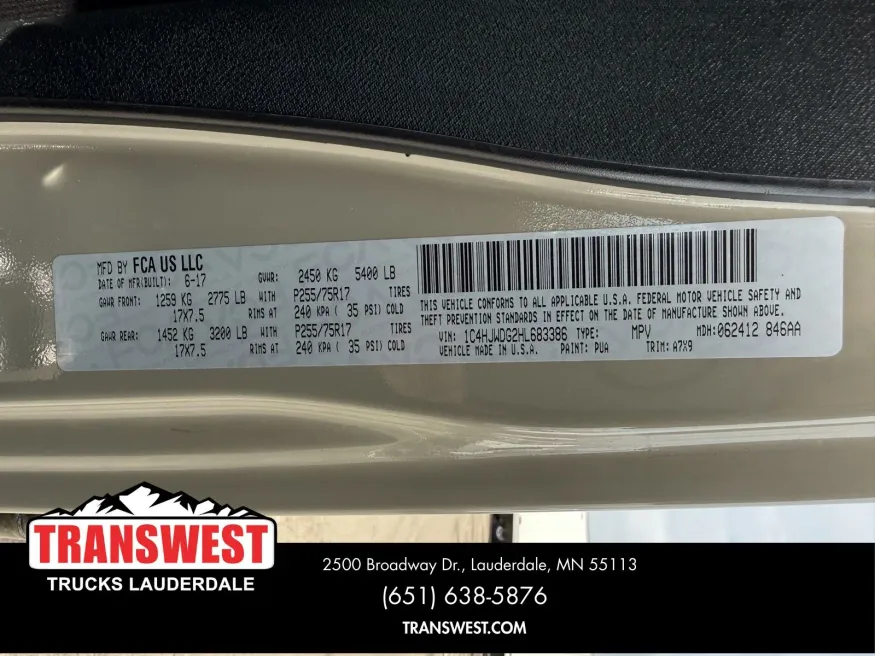 2017 Jeep Wrangler Unlimited Sport | Photo 17 of 19