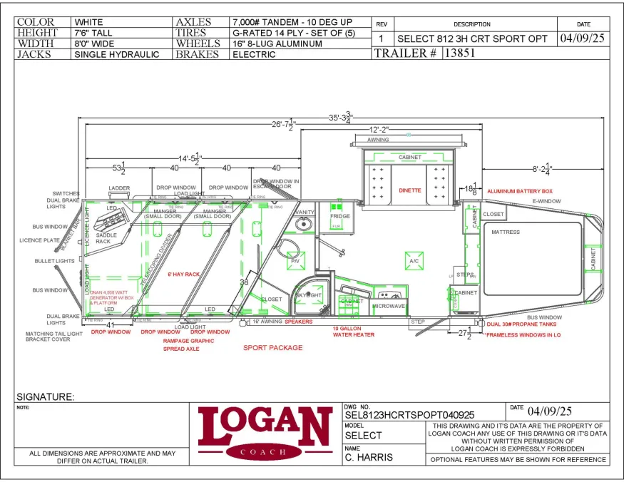 2025 Logan Coach Select 812 3HLQ | Photo 28 of 27