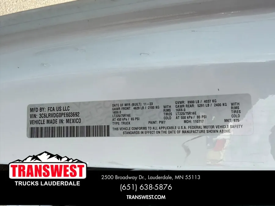 2023 RAM ProMaster 2500 High Roof | Photo 18 of 20