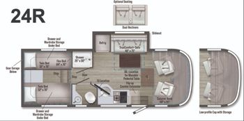 2025 Winnebago Navion 24R Floor Plan
