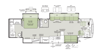 2026 Tiffin Phaeton 37BH Floor Plan