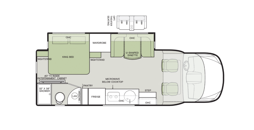 2026 Tiffin Wayfarer 25XPW Floor Plan
