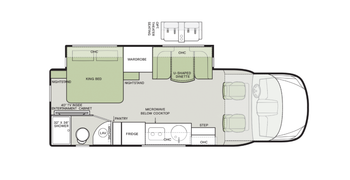 2026 Tiffin Wayfarer 25XPW Floor Plan