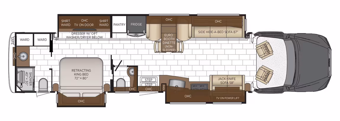 2026 Newmar Summit Aire 4505 Floor Plan