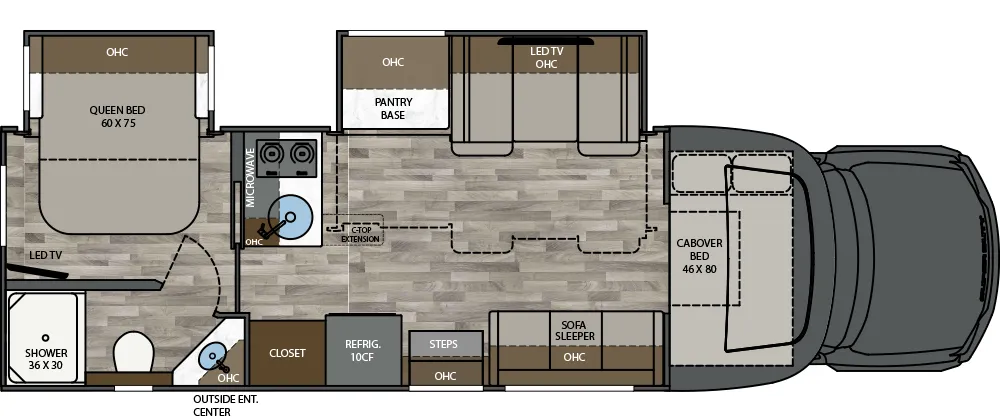 2026 Renegade Veracruz 32VDS Floor Plan