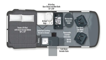 2025 Winnebago Revel Sport 44N Floor Plan