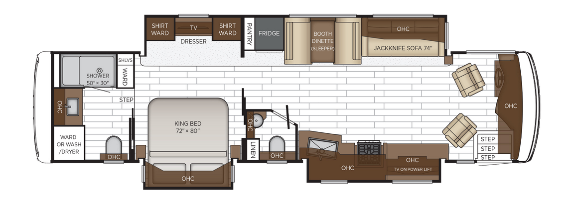 2026 Newmar Northern Star 3709 Floor Plan
