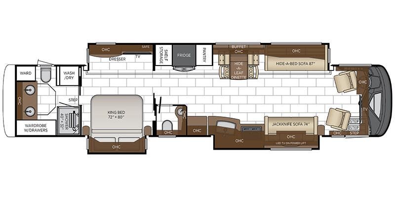 2025 Newmar London Aire 4595 Floor Plan