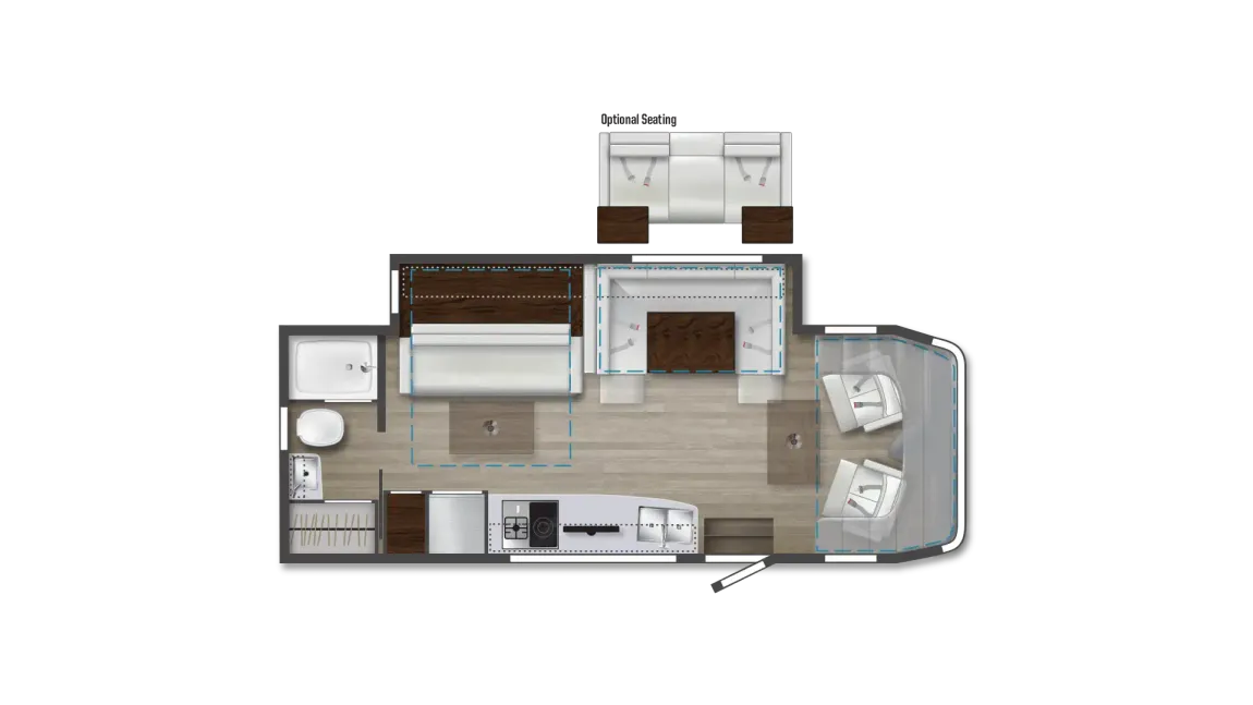 2025 Winnebago Navion 24D Floor Plan