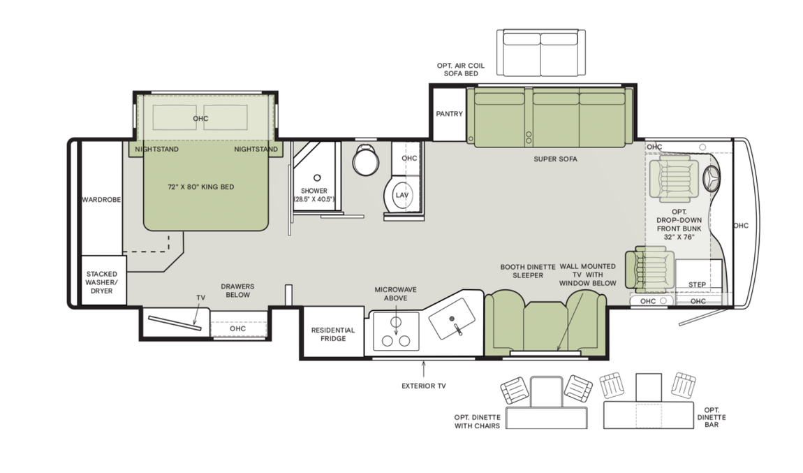 2026 Tiffin Byway 33FL Floor Plan