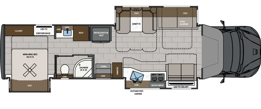 2025 Renegade Verona LE 40LTS Floor Plan