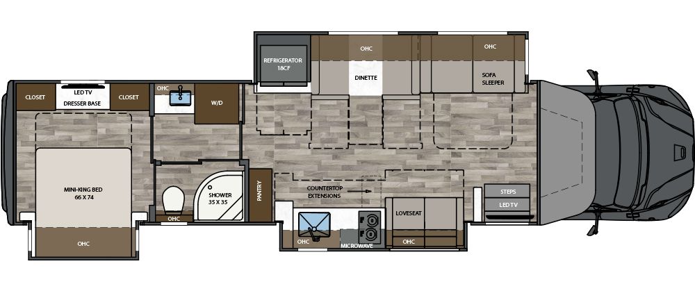 2025 Renegade Verona 40VTS Floor Plan