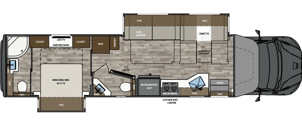 2025 Renegade Verona 40VRB Floor Plan