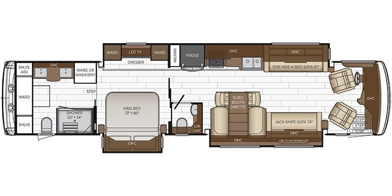 2023 Newmar Dutch Star 4370 Floor Plan