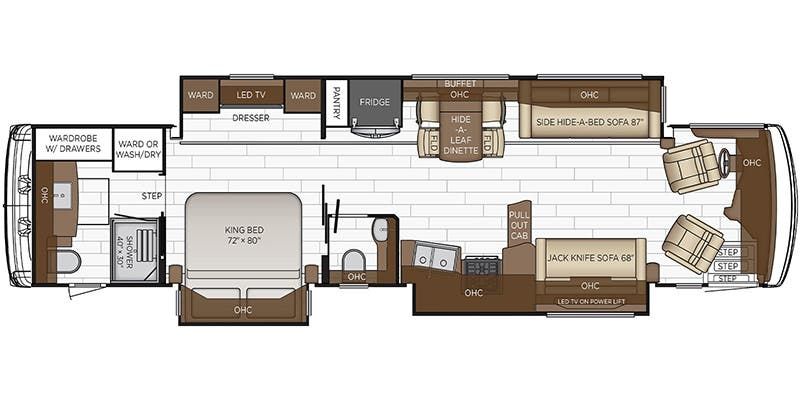 2023 Newmar Dutch Star 4081 Floor Plan
