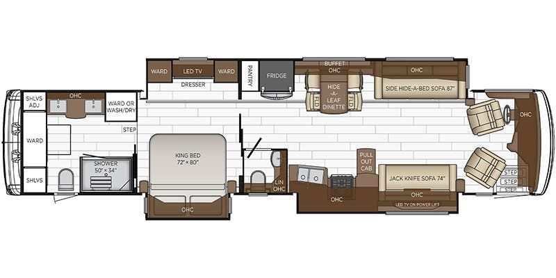 2023 Newmar Dutch Star 4369 Floor Plan