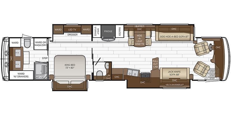 2023 Newmar Dutch Star 4325 Floor Plan