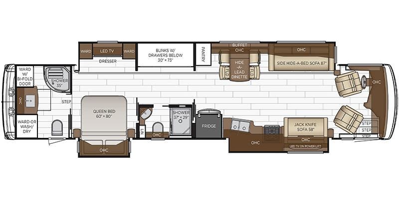 2023 Newmar Dutch Star 4310 Floor Plan